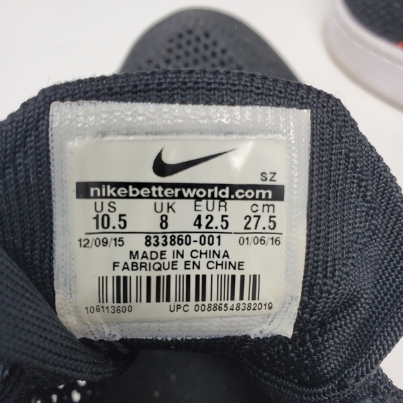 NIKE NIKECOURT TENNIS CLASSIC ULTRA FLYKNIT BLACK SNEAKERS SHOES WOMEN SIZE 10.5 - Picture 12 of 12